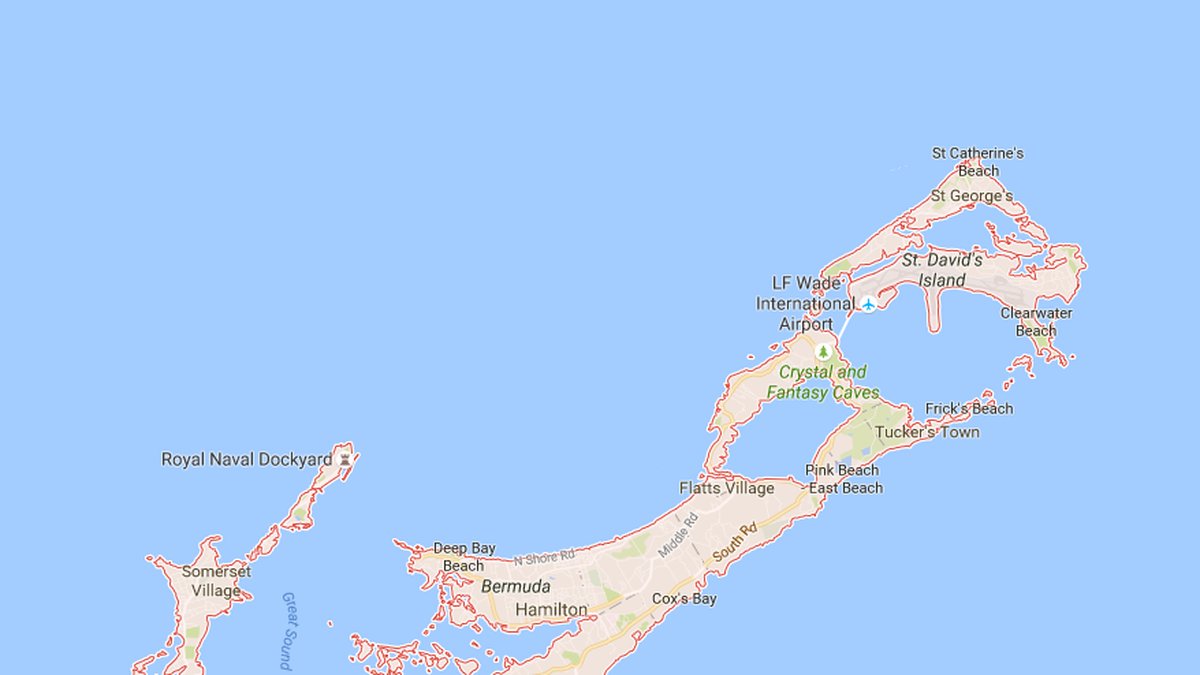 Ön Bermuda tillhör Storbritannien och ligger i Atlanten.